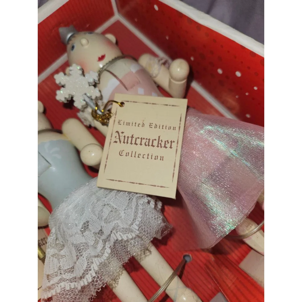 Limited Edition Target 2008 Ballerina FAIRIES Pink Blue Nutcrackers Rare New